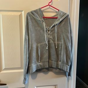 American Eagle oversized cropped hoodie
